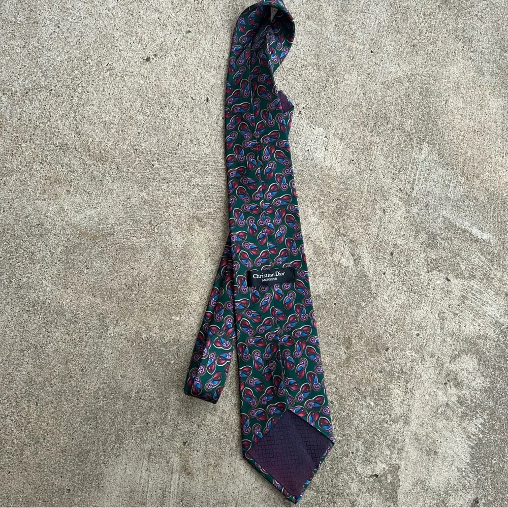 Christian Dior Men’s Silk Tie for Fall and Winter